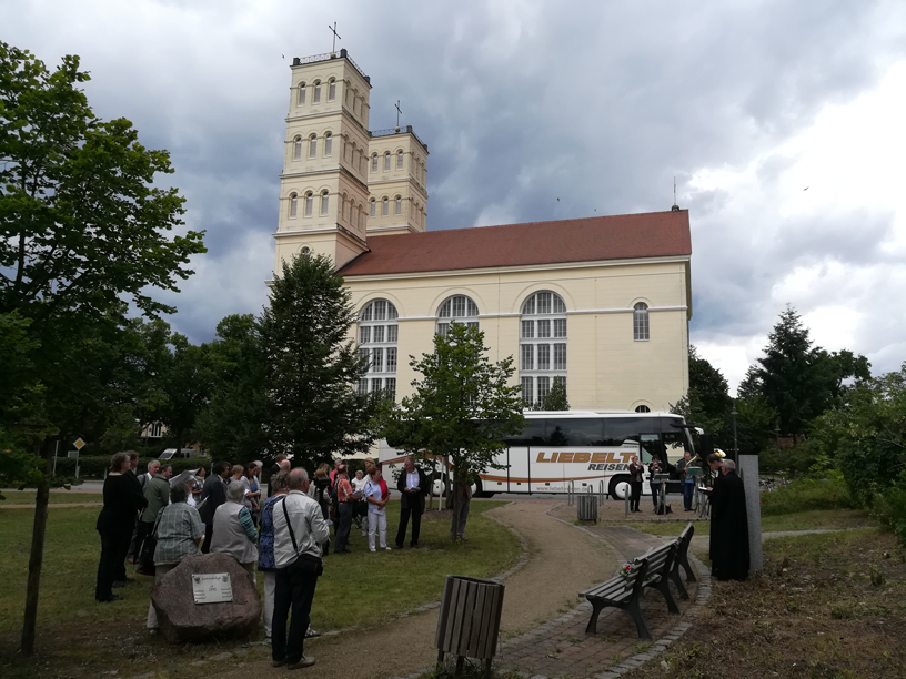 Andacht am Moller-Denkmal