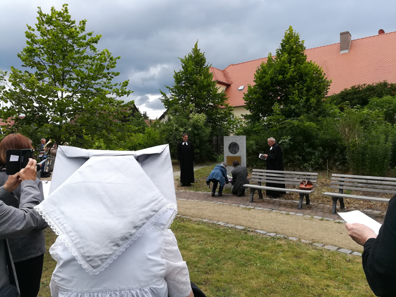 während der Andacht während der Andacht